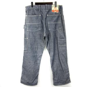 THE REAL McCOY'S 8HOUR UNION ワークパンツ デニム ヒッコリー ジッパーフライ インディゴ