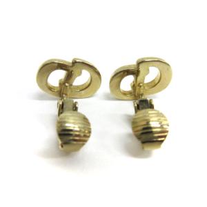 Christian Dior CDロゴ イヤリング シンプル ゴールドカラー