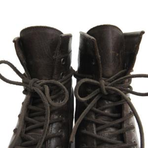 BUTTERO レースアップ ブーツ レザー B1101 39 ブラウン