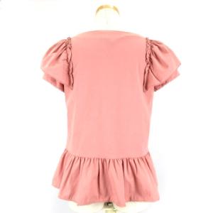 M'S GRACY 21SS カットソー 半袖 フリル レース 38 ピンク 221110E