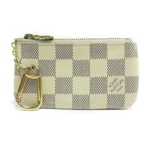 ポシェットクレ ダミエ アズール コインケース N62659 ホワイト