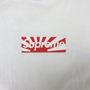 Supreme 11SS BENEFIT BOX LOGO Tシャツ カットソー 半袖 プリント S ホワイト