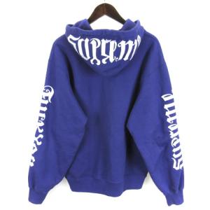 Supreme 22SS Ambigram Hooded Sweatshirt Heather パーカー S ブルー