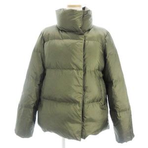 ダウンジャケット コート ショート丈 カーキ 緑系 40 アウター