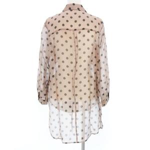 Spick&Span 21SS ドット シャツ シアー オーバーサイズ ブラウン系