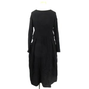 KAPITAL ウール ワンピース 長袖 0 ブラック 221208E