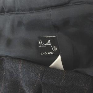 MARGARET HOWELL スカート ウール ストライプ 3 グレー