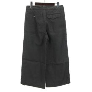 MARGARET HOWELL リネン パンツ 3 ブラック 221213E