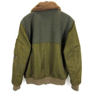 DIESEL 0HAZE W-LOUIS ルイ エコファー アビエイタージャケット M カーキ