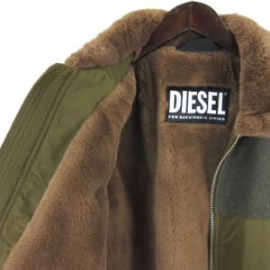 DIESEL 0HAZE W-LOUIS ルイ エコファー アビエイタージャケット M カーキ