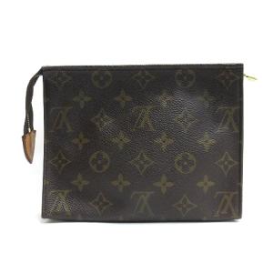 モノグラム ポッシュ・トワレット19 ポーチ M47544 ブラウン ジャンク