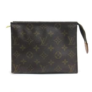 LOUIS VUITTON モノグラム ポッシュ・トワレット19 ポーチ M47544 ブラウン ジャンク