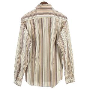 PAUL SMITH LONDON ストライプ シャツ 長袖 ブラウン系 M