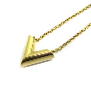 LOUIS VUITTON M61083 21年製 エッセンシャルV ネックレス ゴールドカラー