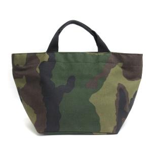 Hervé Chapelier 舟形 トートバッグ 迷彩 カモフラ カーキ