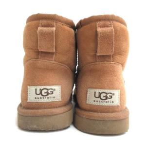 UGG australia CLASSIC MINI ショート ムートン ブーツ 5854 22cm ブラウン 221125E 靴