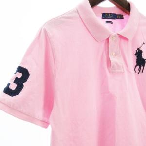 POLO RALPH LAUREN ポロシャツ 半袖 ビッグポニー 刺繍 ピンク XL 18-20