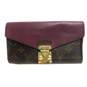 ポルトフォイユ・パラス オロール モノグラム 長財布 M58413 ブラウン レッド系