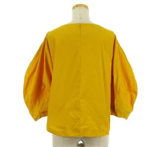 ENFOLD 19SS シャツ ブラウス 七分袖 ボリュームスリーブ 300CS330-2690 イエロー 38