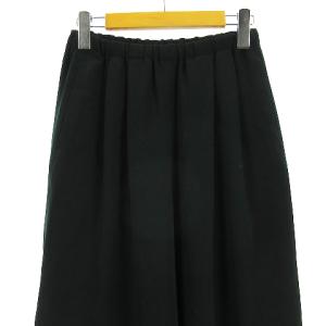 ENFOLD 18SS ダブルクロス リラックス ワイド ゴム パンツ イージー 300BS631-2720 グリーン 36