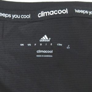 adidas Tシャツ 半袖 ライン スポーツウェア ブラック 221216E