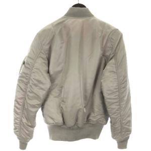 ALPHA INDUSTRIES INDUSTRIES MA-1 フライト ジャケット ブルゾン リバーシブル 2000-402 S ライトグレー オレンジ