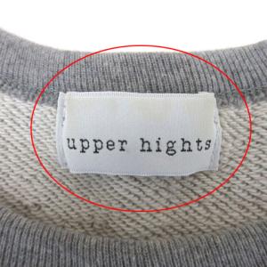 upper hights プリント トレーナー スウェット 長袖 1 グレー 221220E