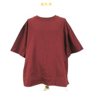半袖 カットソー オーバーサイズ 38 ボルドー 221227E