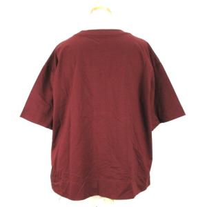 ESTNATION 半袖 カットソー オーバーサイズ 38 ボルドー 221227E