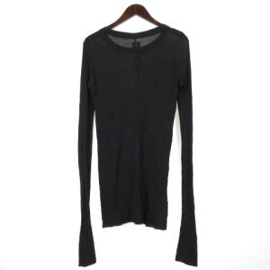 Rick Owens 08SS Tシャツ カットソー 長袖 カットオフ ブラック 230202E