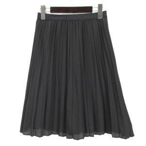 クリスタルアムンゼン プリーツ スカート 38 ブラック 221226E