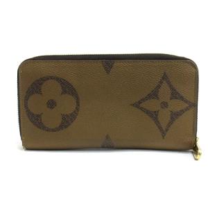 LOUIS VUITTON 21年製 モノグラム ジャイアント リバース  ジッピーウォレット 長財布 M69353 ブラウン
