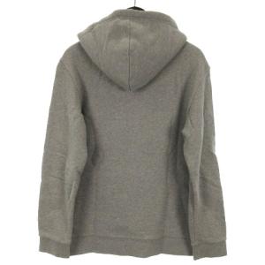 adidas Originals プリント ロゴ パーカー プルオーバー 長袖 グレー L 230110E