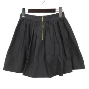kate spade new york ミニスカート バックジップ ブラック 230112E