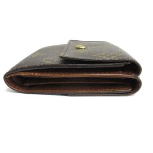 LOUIS VUITTON M61654 モノグラム ポルトフォイユ エリーズ 三つ折り財布 Wホック ブラウン