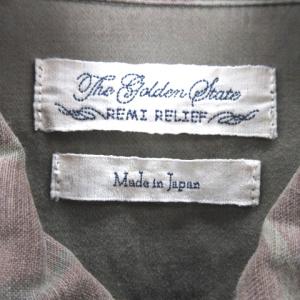REMI RELIEF シャツ 長袖 総柄 カーキ M 230113E