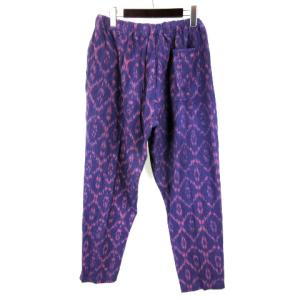 South2 West8 アーミーストリングパンツ ロング イカット柄 総柄 コットン HM868 S パープル