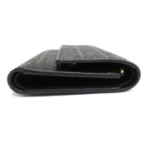 LOEWE リピート バーティカル ウォレット スモール 三つ折り財布 レザー C499S97X07 ブラック