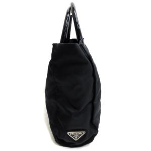 PRADA ナイロン ハンドバッグ トートバッグ 三角プレート ブラック