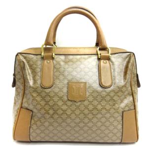 マカダム ミニボストン ハンド バッグ ベージュ系 AA