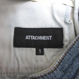 ATTACHMENT ダメージ デニム パンツ ジーンズ 1 インディゴ