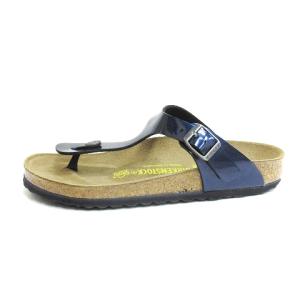 BIRKENSTOCK Gizeh ギゼ トング サンダル ブラウン ネイビー 37 24cm 靴