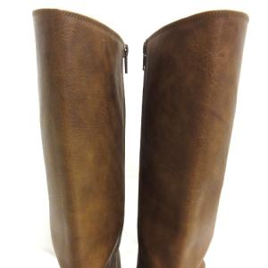 JURGEN LEHL バイカラー ロング ブーツ ヌバックレザー 23.5cm ブラウン系