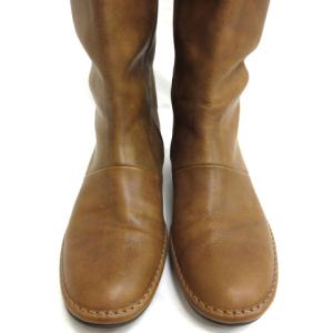 JURGEN LEHL バイカラー ロング ブーツ ヌバックレザー 23.5cm ブラウン系