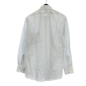 Brooks Brothers REGENT FIT シャツ 長袖 ボタンダウン チェック コットン ブルー ホワイト 14.5 SM0