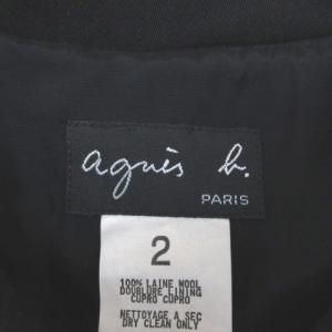 agnes b. コート 薄手 2 ブラック 230203E アウター