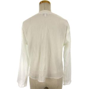 agnes b. シースルー シャツ ブラウス 長袖 38 ホワイト