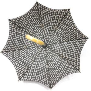 GIORGIO ARMANI 雨傘 長傘 総柄 ジャンプ式 ブラック 同梱不可