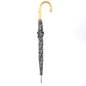 GIORGIO ARMANI 雨傘 長傘 総柄 ジャンプ式 ブラック 同梱不可