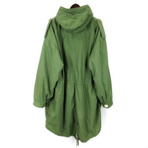 HOUSTON モッズコート M-1951 ボアライナー フード ジップアップ ミリタリー L カーキ SM0